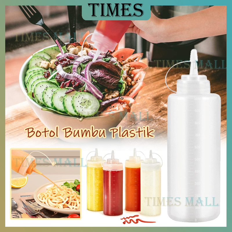 Jual Botol Kecap Dengan Angka Garis Putih/Botol Kecap Plastik/Botol ...