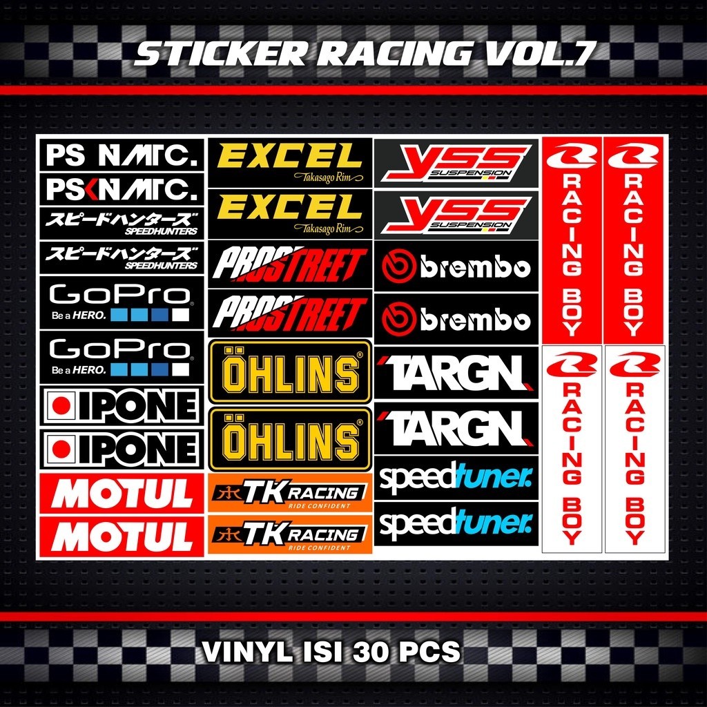 Jual Sticker Pack Racing Stiker Motor harga perlembar | Shopee Indonesia