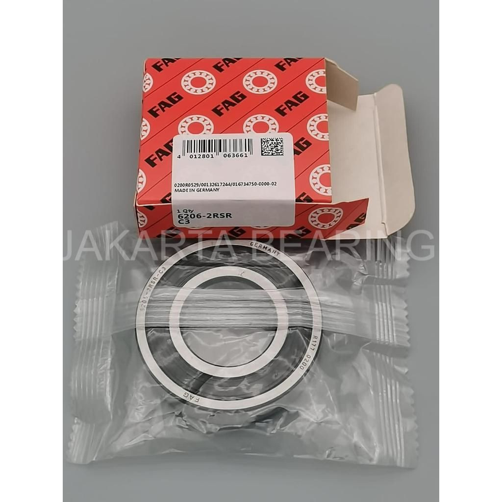 thumbnail image 2 of (2) 6206-2RS C3 EMQ Premium Sealed Ball Bearings – 30x62x16, ABEC-3, By HCH 2 of 5