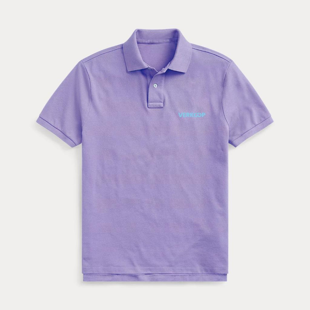lavender purple burberry polo shirt