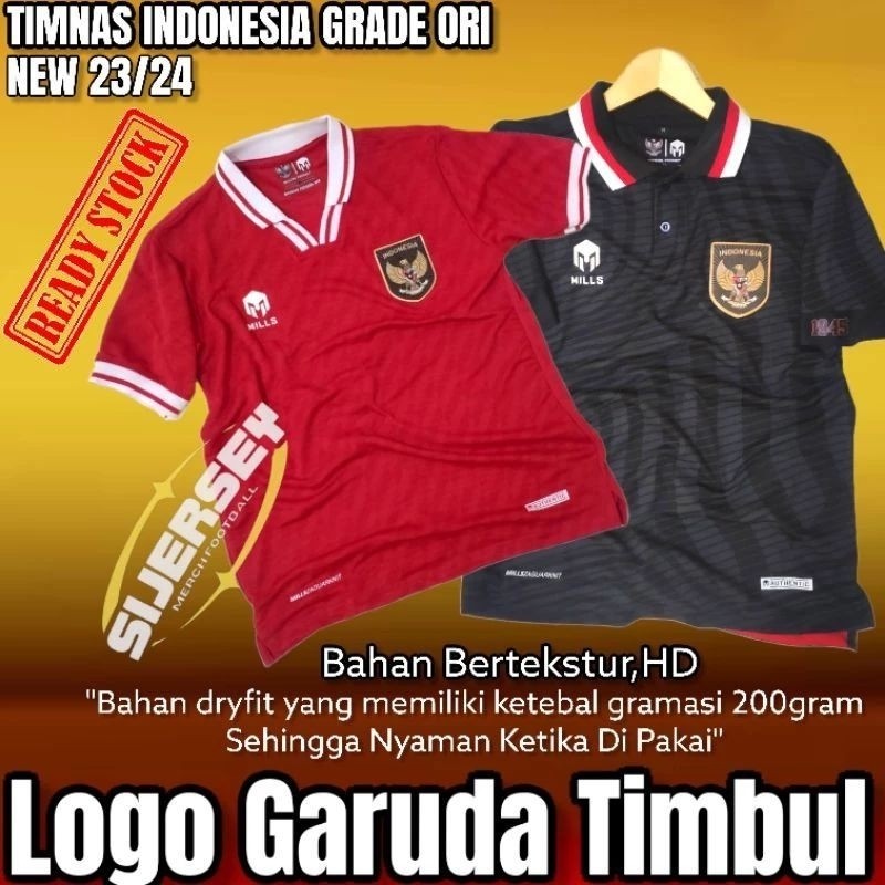 Jual Jersey TIMNAS Indonesia 2023 Jersey Futsall Jersey Olah Raga Bahan ...
