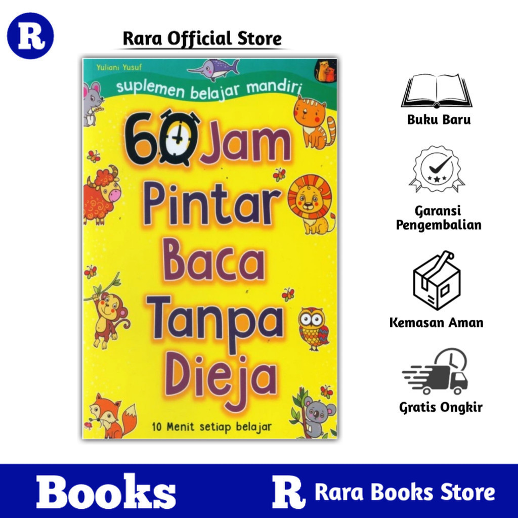 Jual Buku Belajar Membaca Anak Tk Paud 60 Jam Pintar Baca Tanpa Dieja ...