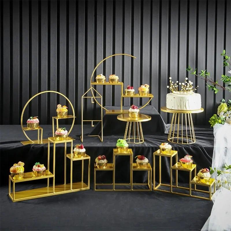 Jual European Dessert Table Show Wedding Decoration Set Simple cake Dim ...