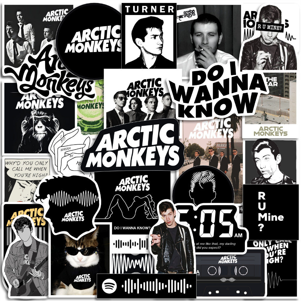 Jual Stiker Aesthetic Arctic Monkeys Vinyl Anti Air - Sticker Pack Band ...