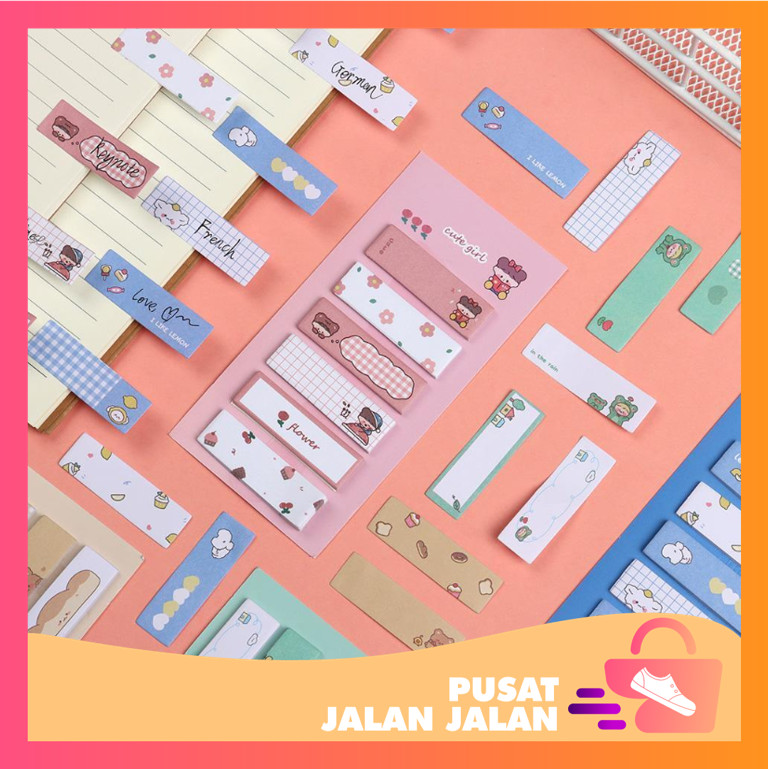 Jual Pusat Jalan-Jalan - S6222 Mini Memo Lucu 6 in 1 / Sticky Notes ...