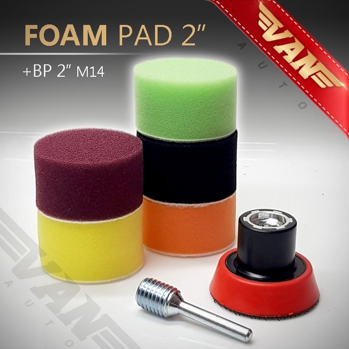 Jual Busa Poles 2 inch Complete Set + BP m14 mesin rotary / Foam Pad ...