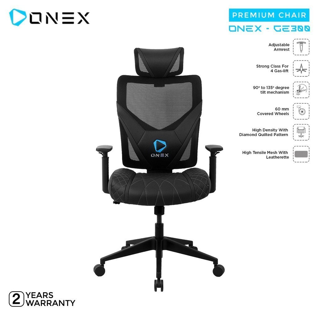 Jual ONEX GE300 Gaming Chair Black Shopee Indonesia
