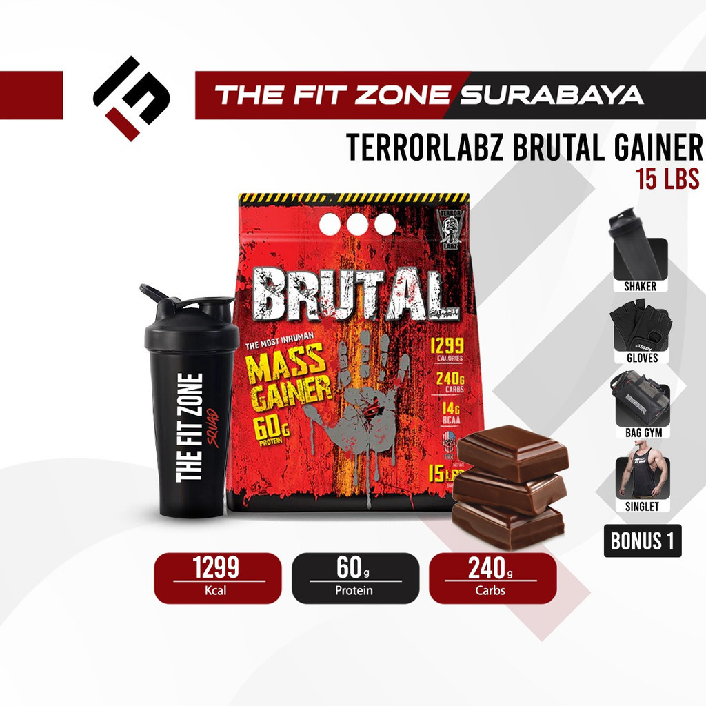 Jual TERROR LABZ Brutal Gainer 15 Lbs Supplement Fitness Weight Mass ...