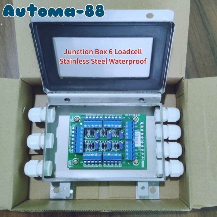 Jual MN08 Junction Box Loadcell Stainless 6 input sensor Load Cell ...