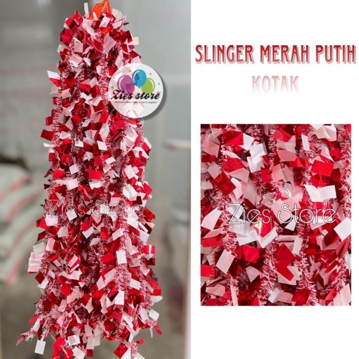 Jual [ RT-06 ] Slinger Merah Putih Kotak / Hiasan HUT RI 17 Agustus ...