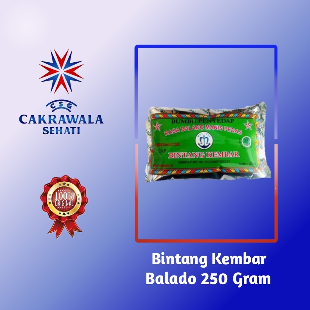 Jual Bintang Kembar Bumbu Tabur Rasa Balado 250 g | Shopee Indonesia