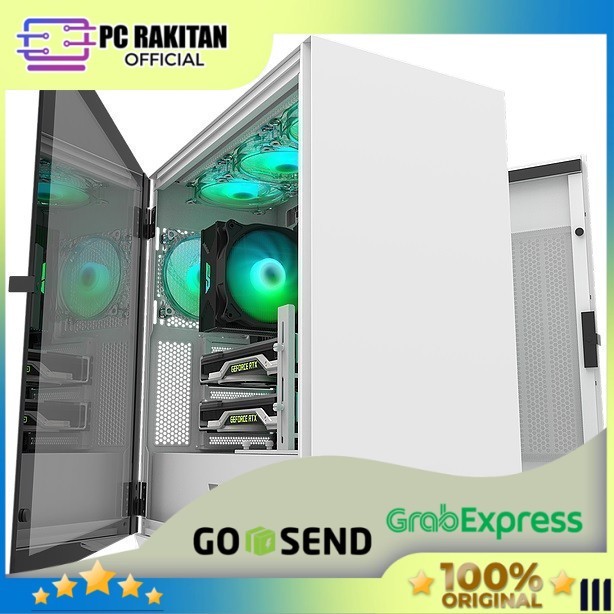 Jual DarkFlash CASING DLX22 ATX Computer gaming Case - Putih | Shopee ...