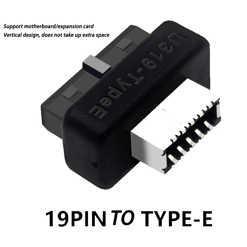 Jual USB 3.0 20Pin/19P Internal Header to Type E Adapter Connector USB ...