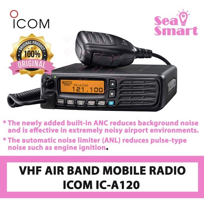 Jual promo terbaru ICOM IC-A120 A-120 RIG AIRBAND TRASCEIVER ORIGINAL ...