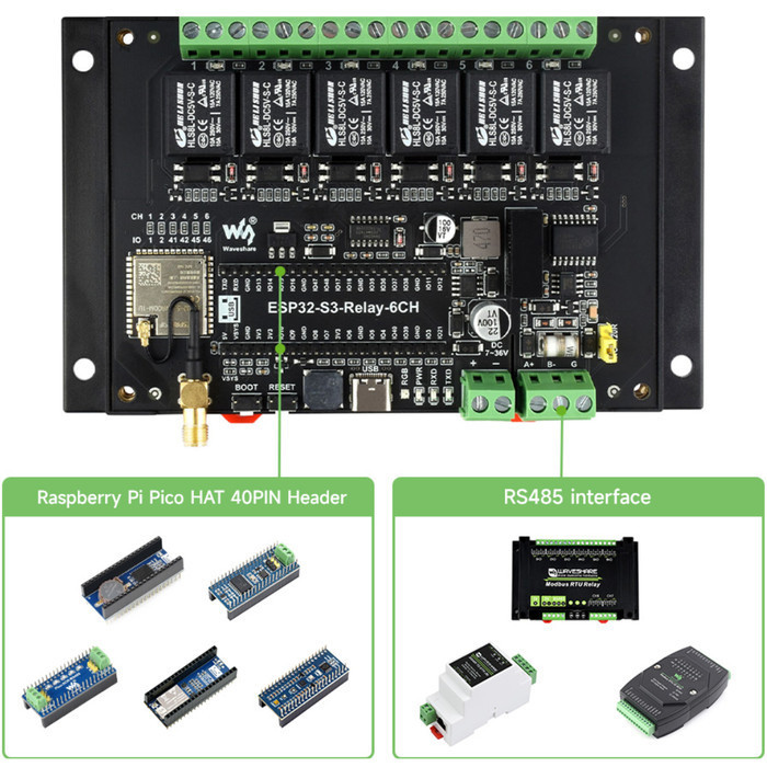 jual-waveshare-industrial-control-6ch-6-ch-6-channel-esp32-s3-esp32s3