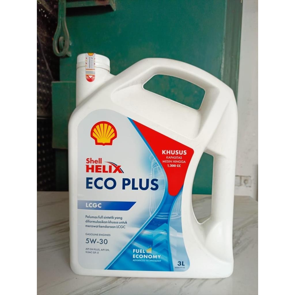 Jual Oli Mesin Shell Helix Eco Plus Lcgc W Galon Liter Scan Barcode Shopee Indonesia