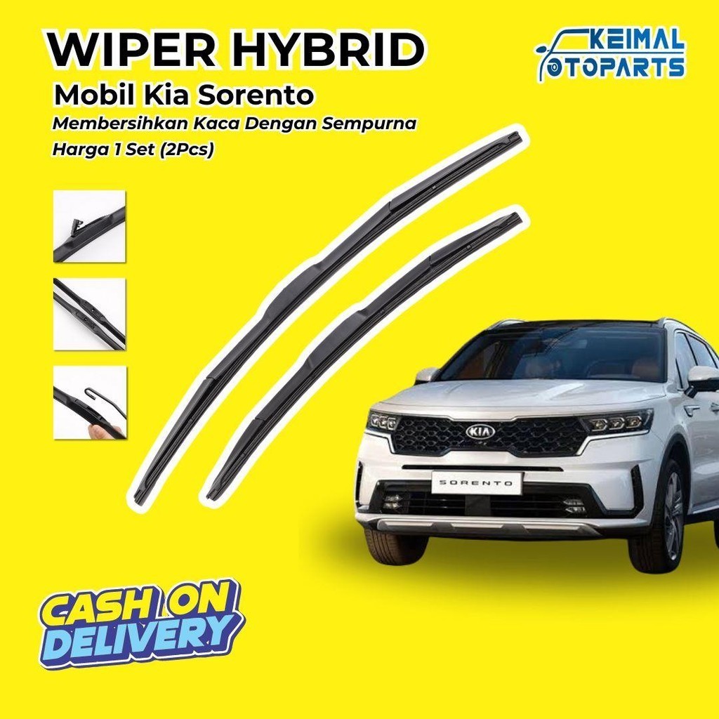 Set Spazzole Tergicristallo Anteriori E Posteriori Per KIA Sorento 2016-2022 - USCG (3 Pezzi)