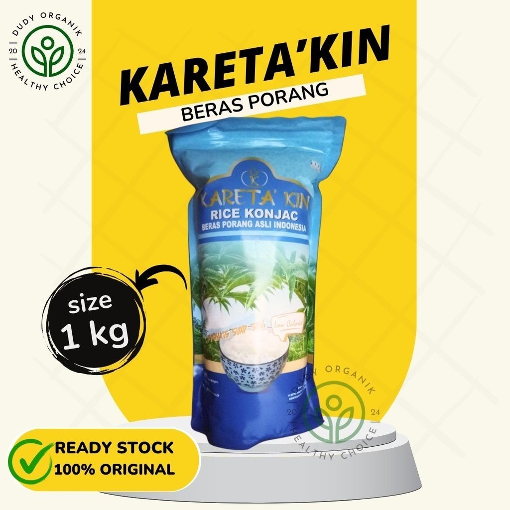 Jual Kareta kin Beras Porang 1 KG Shirataki Konjac Rice Diet Rendah ...