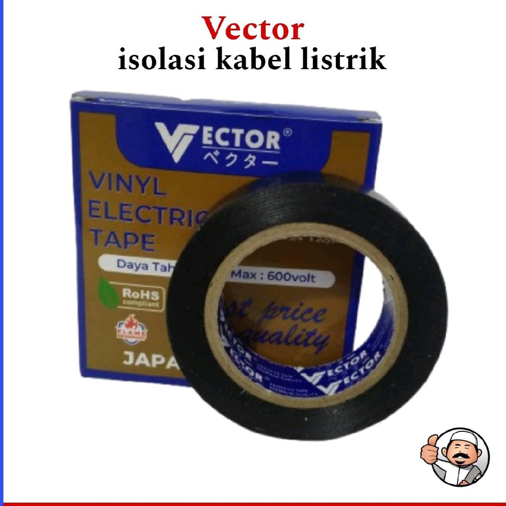 Jual Solasiban Kabel Listrik Vector Vinyl Electrical Tape Isolasi Model ...
