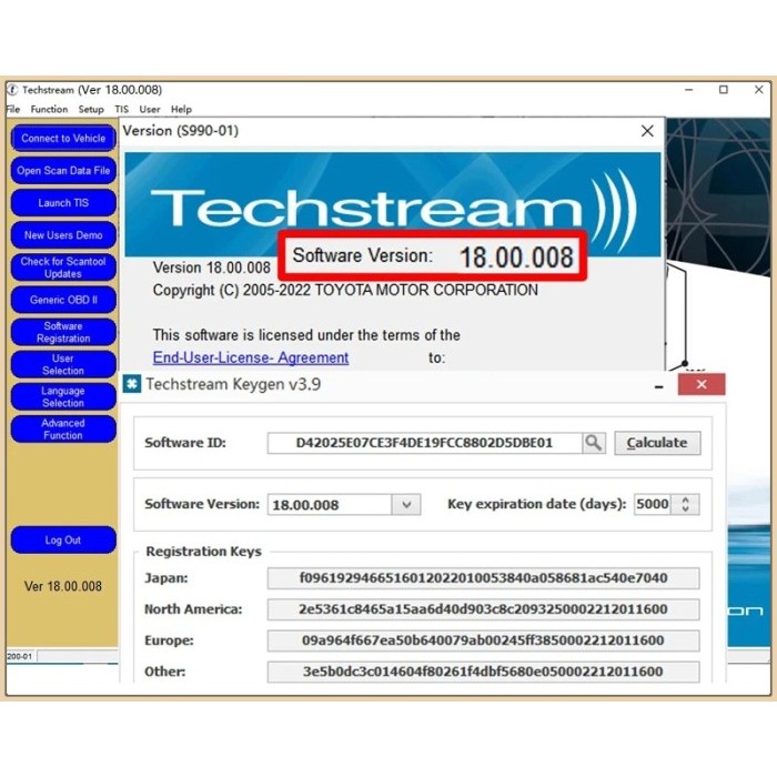 Jual Software Toyota Techstream 18.00.008 terbaru 2023 Link and Active ...