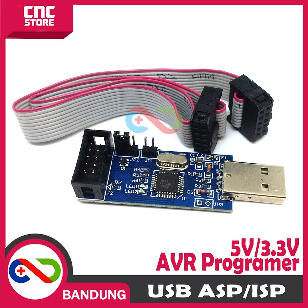 Jual USB ISP ASP PROGRAMMER FOR ATMEL AVR | Shopee Indonesia