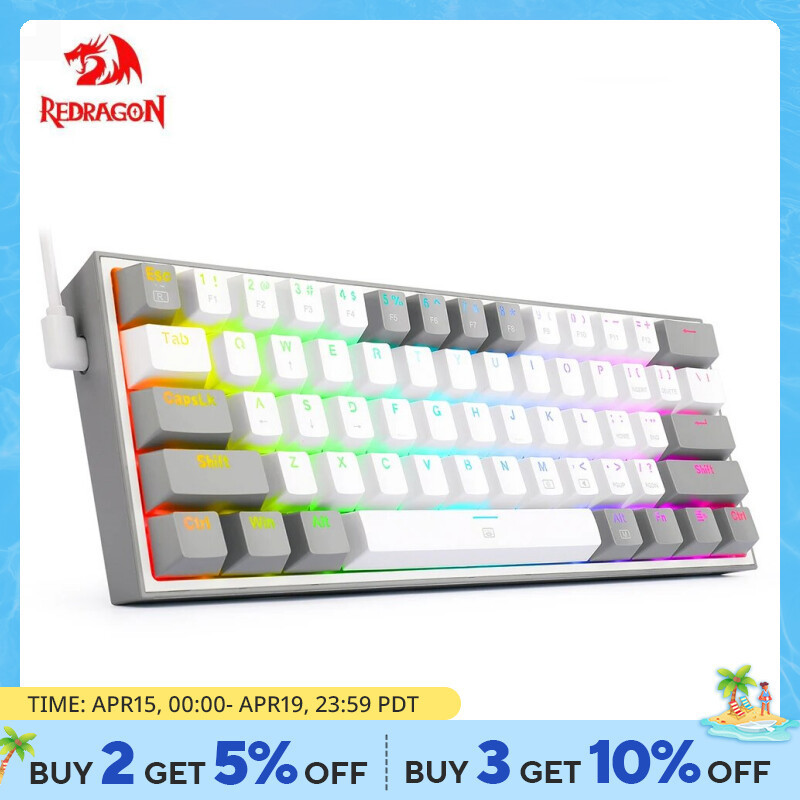 Jual REDRAGON Fizz K617 RGB USB Mini Mechanical Gaming Wired Keyboard ...