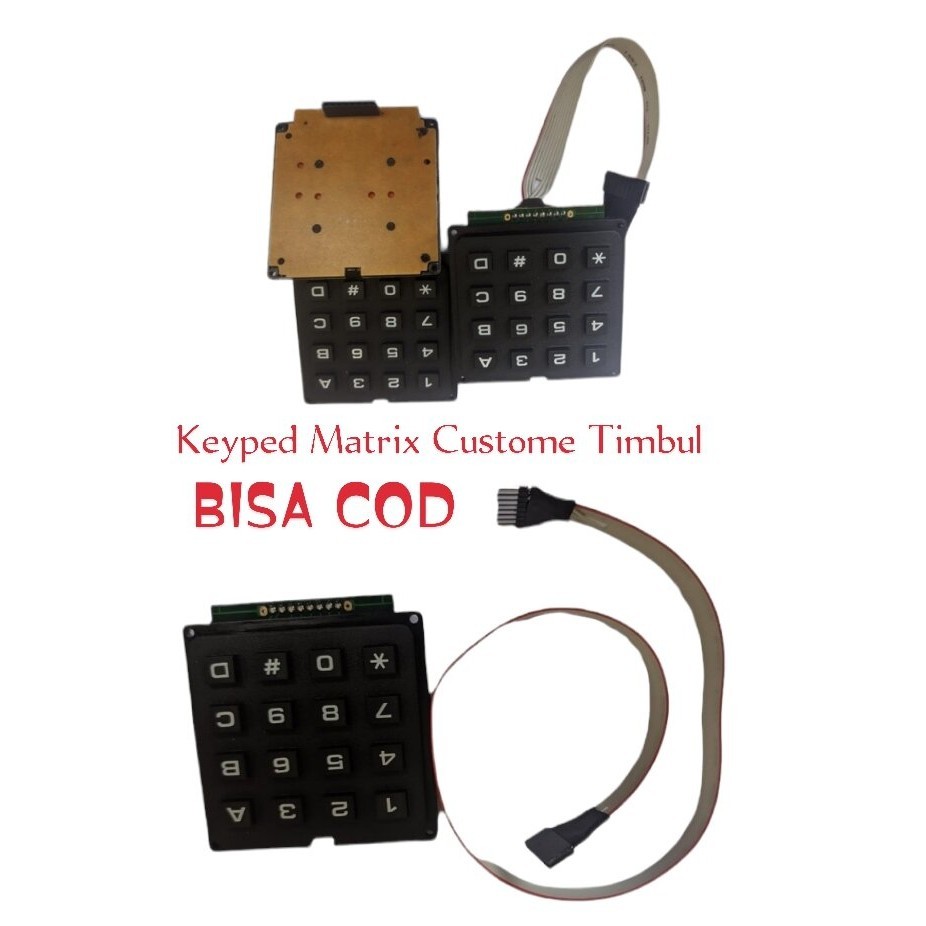 Jual Keypad Black Matrix 4x4 Timbul Custom Terbaru | Shopee Indonesia
