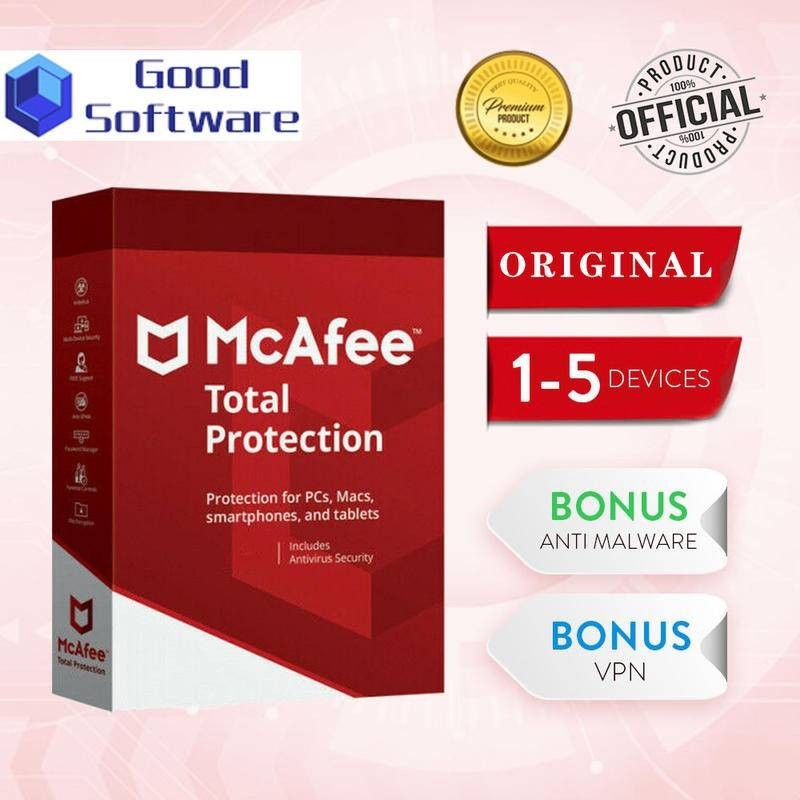 Jual Mcafee Total Protection Antivirus Original Code Windows | Shopee ...