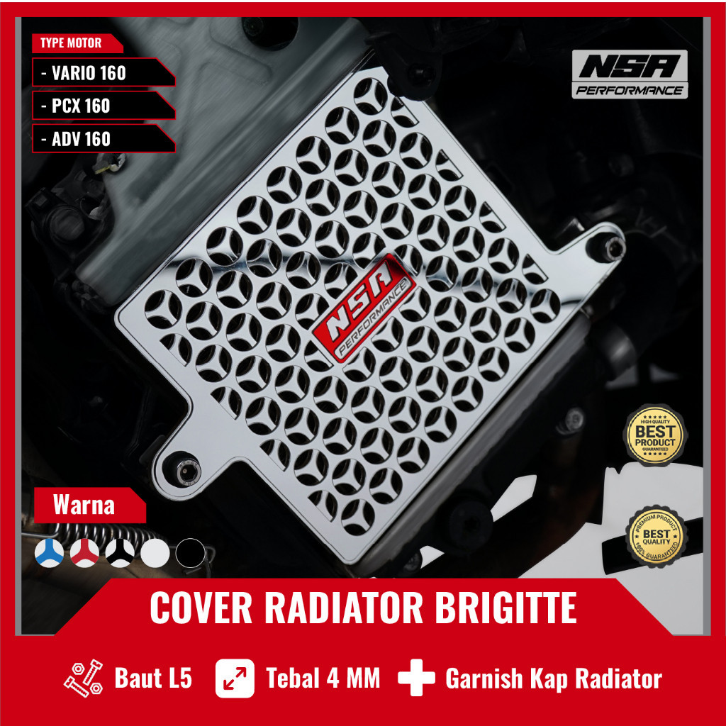 Jual Nsa Cover Radiator Yamaha Twotone Brigitte Tutup Radiator Nmax New Aerox Lexi Nmax Old