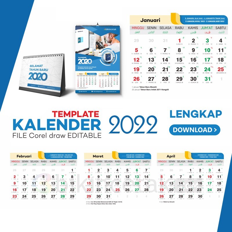 Jual Template Kalender 2025 Seri 1 File Cdr Shopee Indonesia