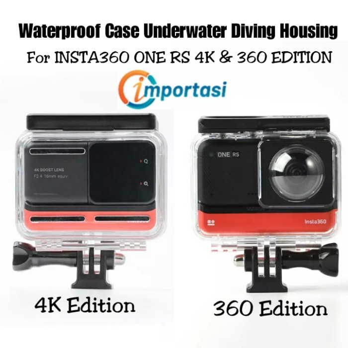 Jual Waterproof Case Insta360 One RS 4K 360 Edition Underwater Dive ...