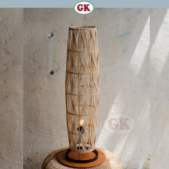 Jual Kap Lampu Stand BASIC 66 D30 - Handcrafted Rattan Standing ...