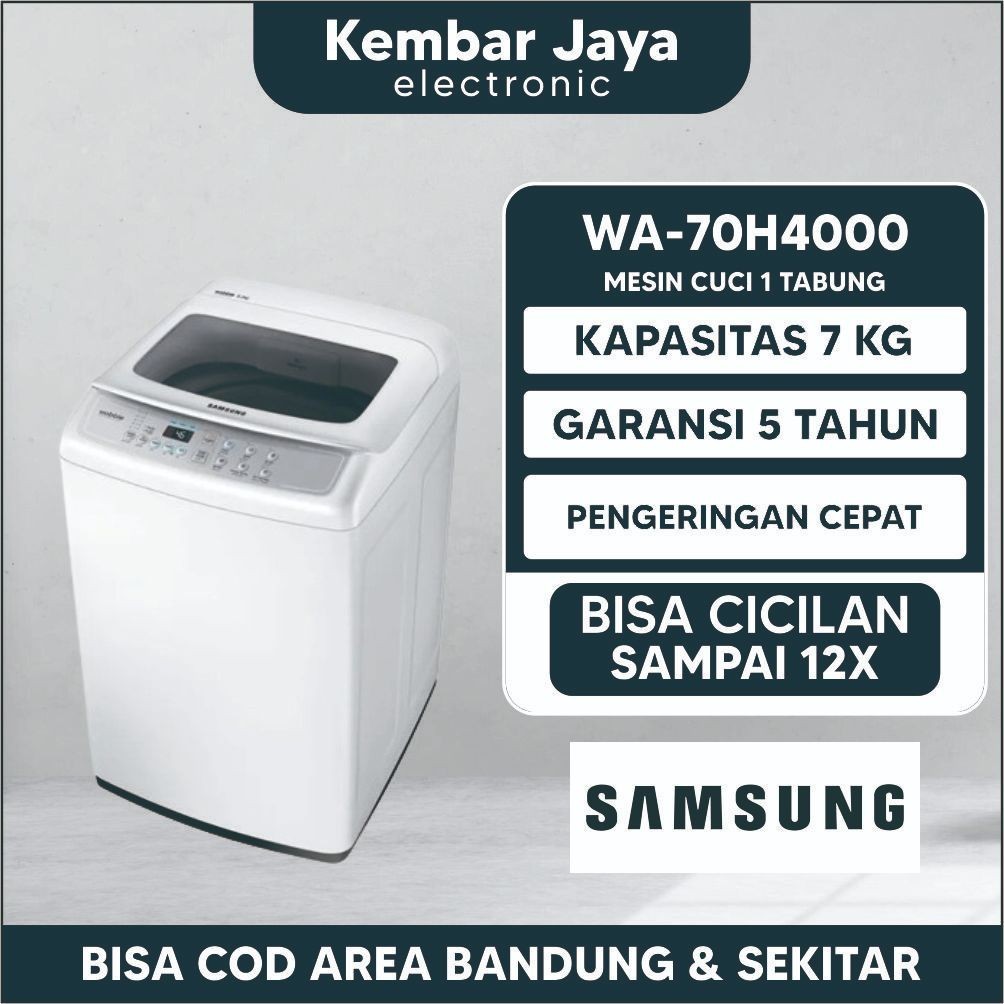 Jual MESIN CUCI SAMSUNG 1 Tabung Top Loading SAMSUNG 70H4000 7KG ...