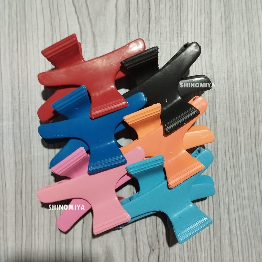 Jual KEP SALON WARNA CAMPUR / JEPITAN RAMBUT PARTING ISI 12 / PENJEPIT ...