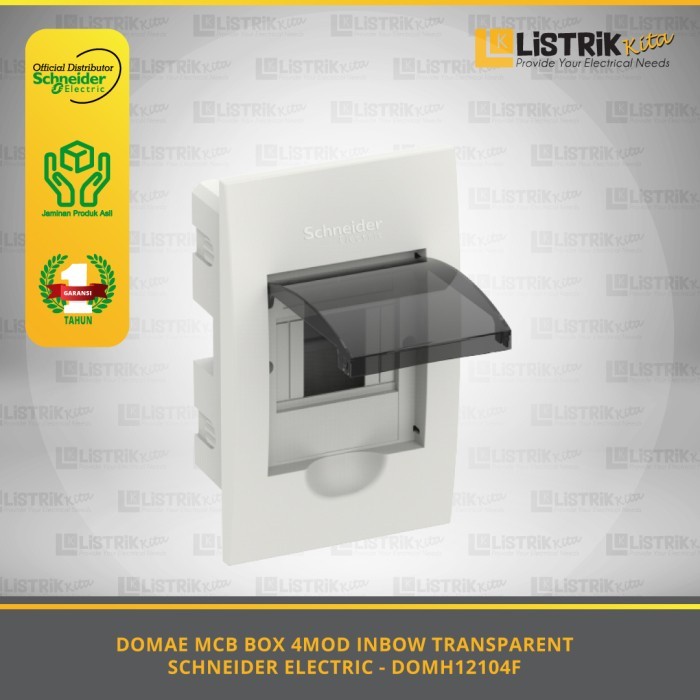 Jual MCB BOX DOMAE SCHNEIDER ELECTRIC 4MOD INBOW TRANSPARENT ...
