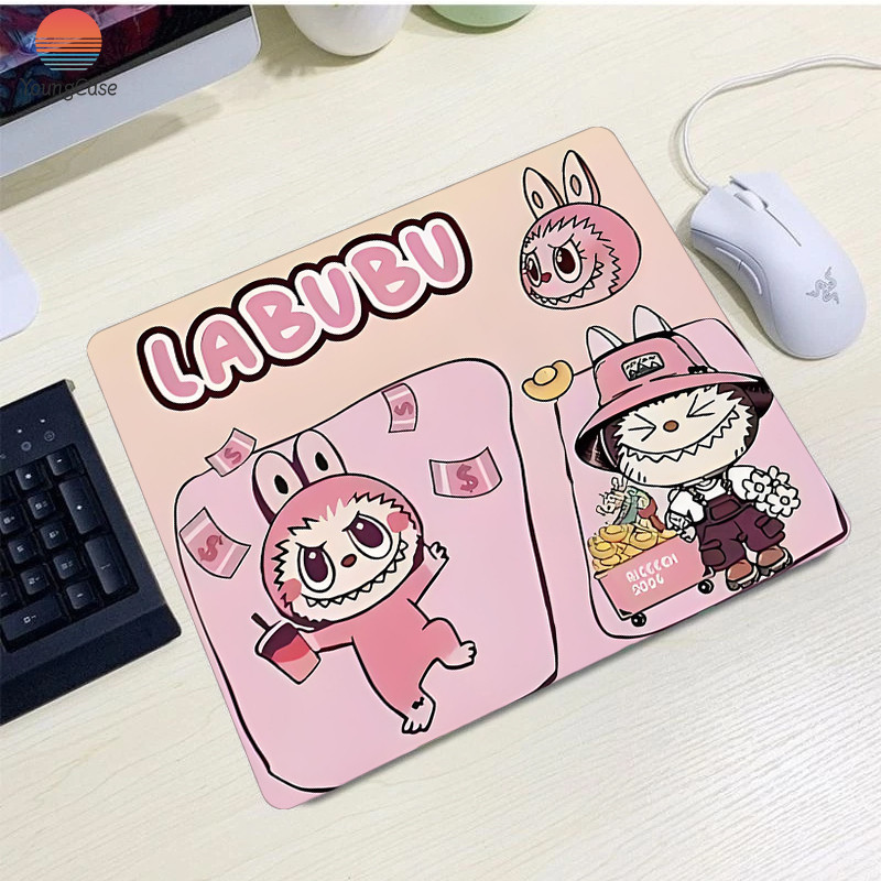 Jual Mousepad Gaming Deskmat Keyboard Pad Anti Slip Mini Pink Labubu ...