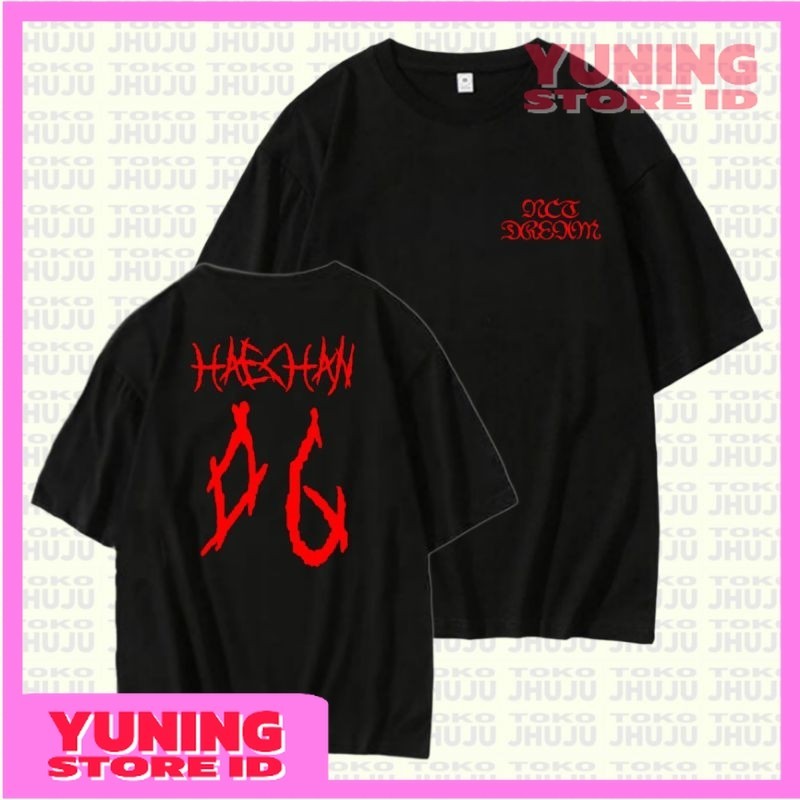 Jual YS Kaos Hitam Haechan Nct Dream Nama Nomor Member Font Scape ...