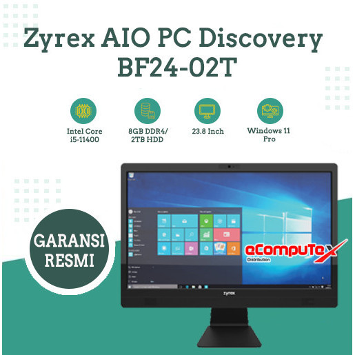 Jual ZYREX AIO PC DISCOVERY BF2402T i511400 8GB 2TB TKDN RESMI Shopee Indonesia