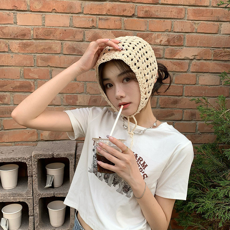 Jual Town Shell - Buckwheat Knitted Korean Head Band Scarf / Bandana ...