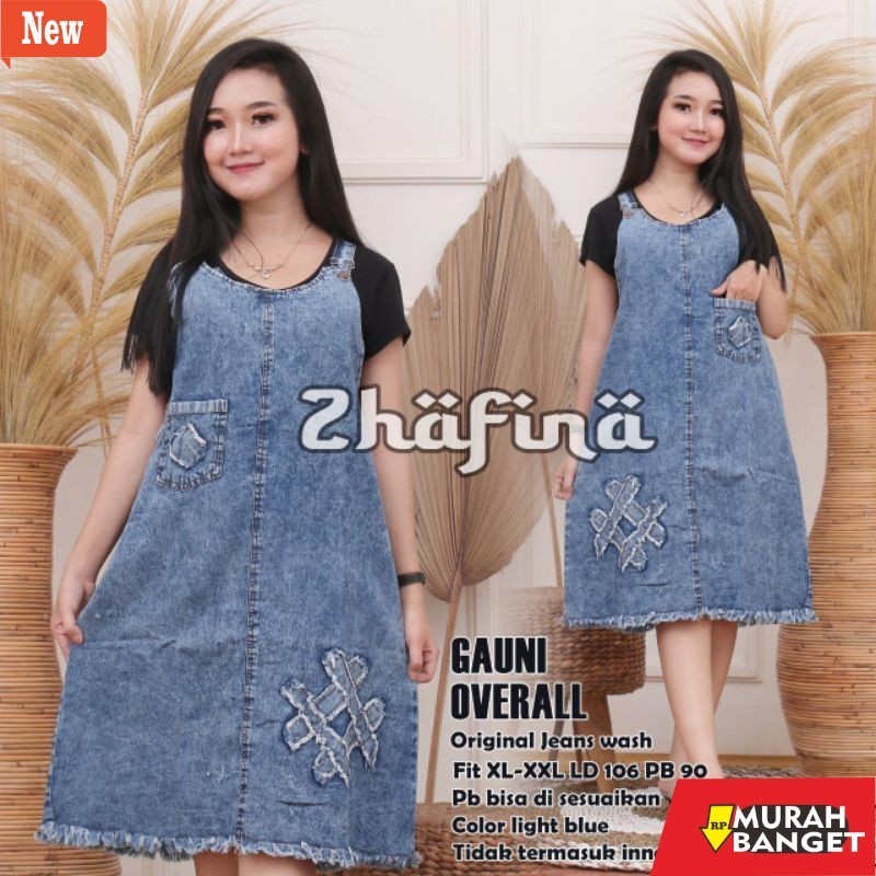 Jual Jumpsuit Wanita Kekinian Overall gauni LD 110 baju kodok jeans ...
