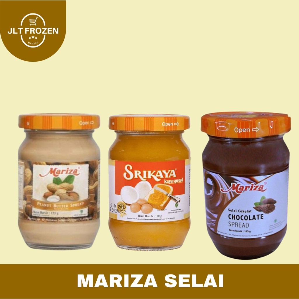 Jual Mariza Selai / Selai Roti Rasa Peanut / Srikaya / Chocola | Shopee ...