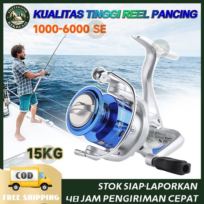 Jual Reel Pancing Fishing Reel Yumoshi SA1000-6000 Series 12 ball ...