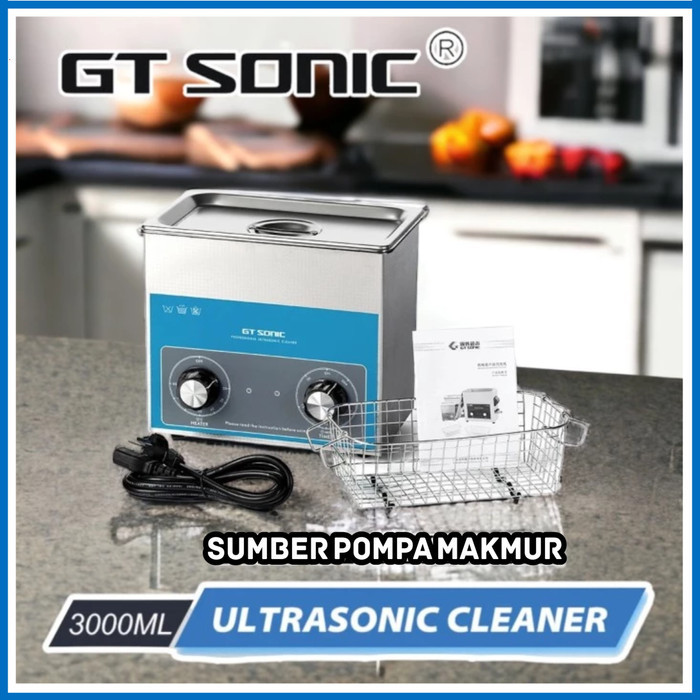 Jual GT Sonic Ultrasonic Cleaner 3L Pembersih Ultrasonik Timer Ultra