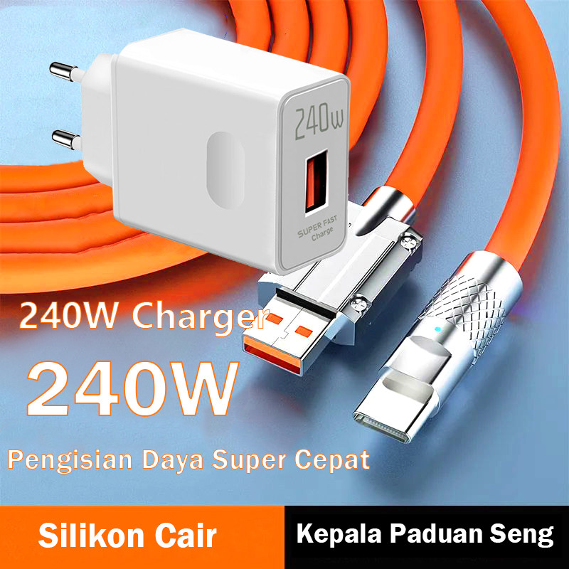 Jual 240W Charger Kabel Data Fast Charging Tipe C Micro USB 240W 1.5M ...