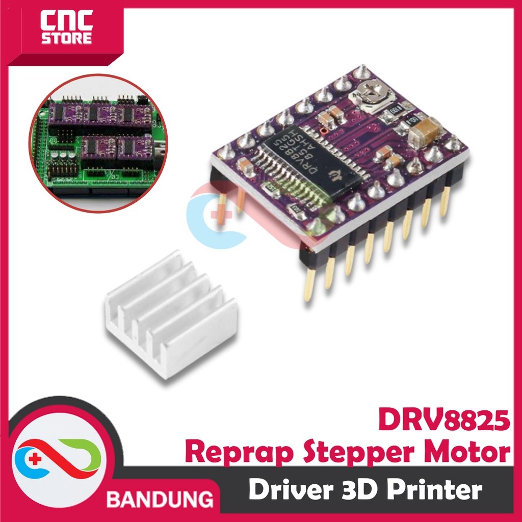 Jual DRV8825 REPRAP STEPPER MOTOR DRIVER CARRIER 3D PRINTER RAMPS ...