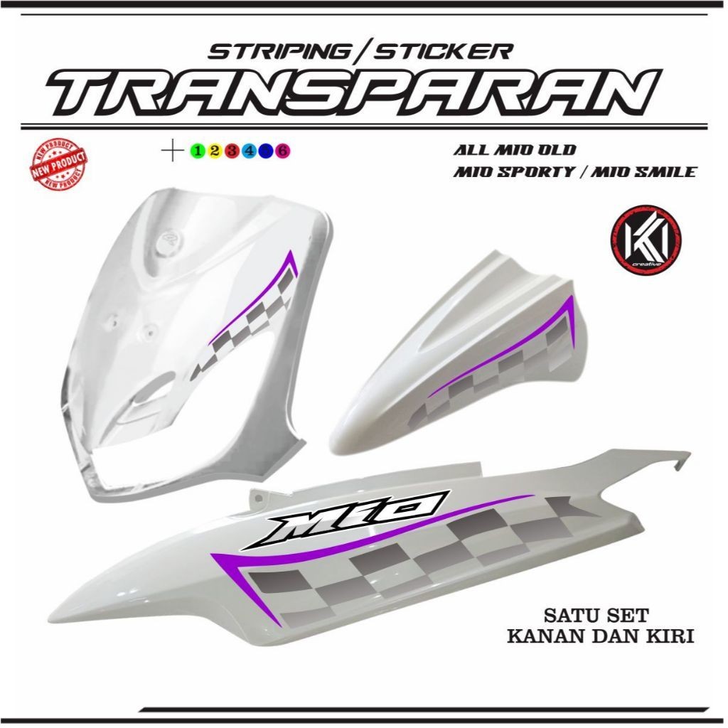 Jual STICKER STRIPING TRANSFARAN/TRANSPARAN VARIASI MOTOR MIO OLD ...