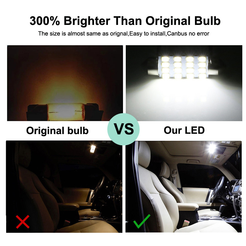 Jual 7Pcs Canbus LED Interior Light Bulb Kit For Renault Kwid 2019 2020 ...