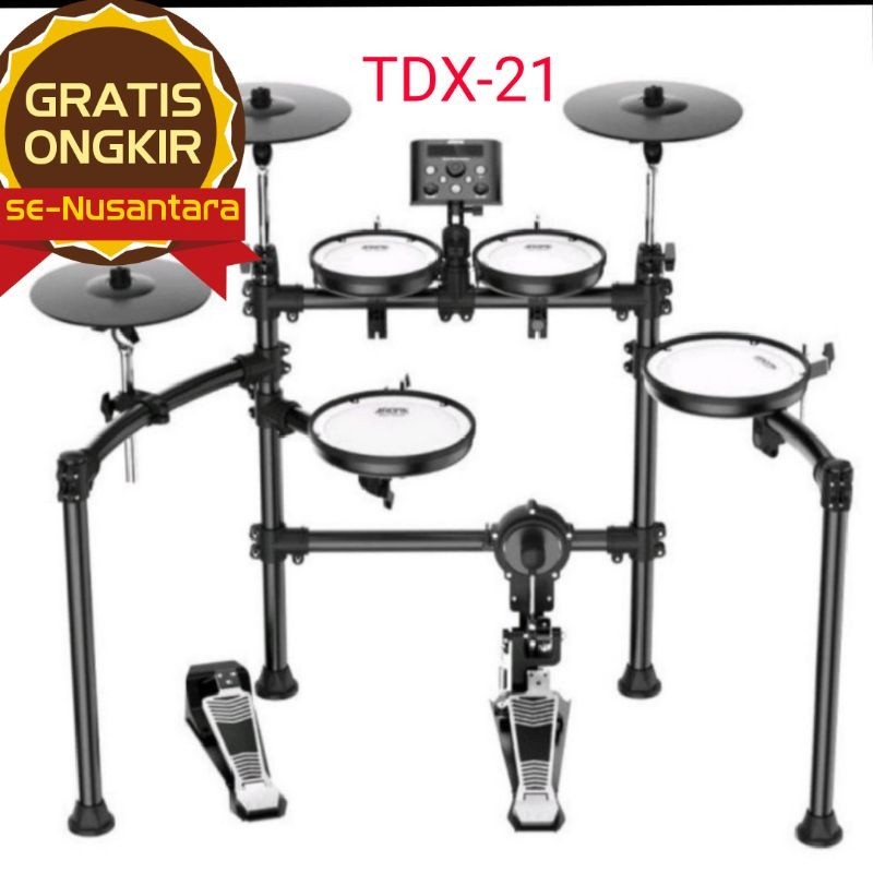 Jual ( aroma tdx21) Drum Elektrik merk aroma tdx 21 tdx21 rimshot mesh