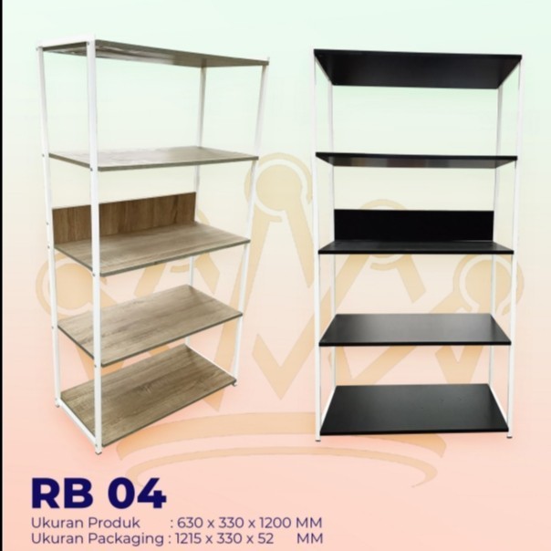 Jual Rak buku rangka besi RB 04 Kingdom | Shopee Indonesia