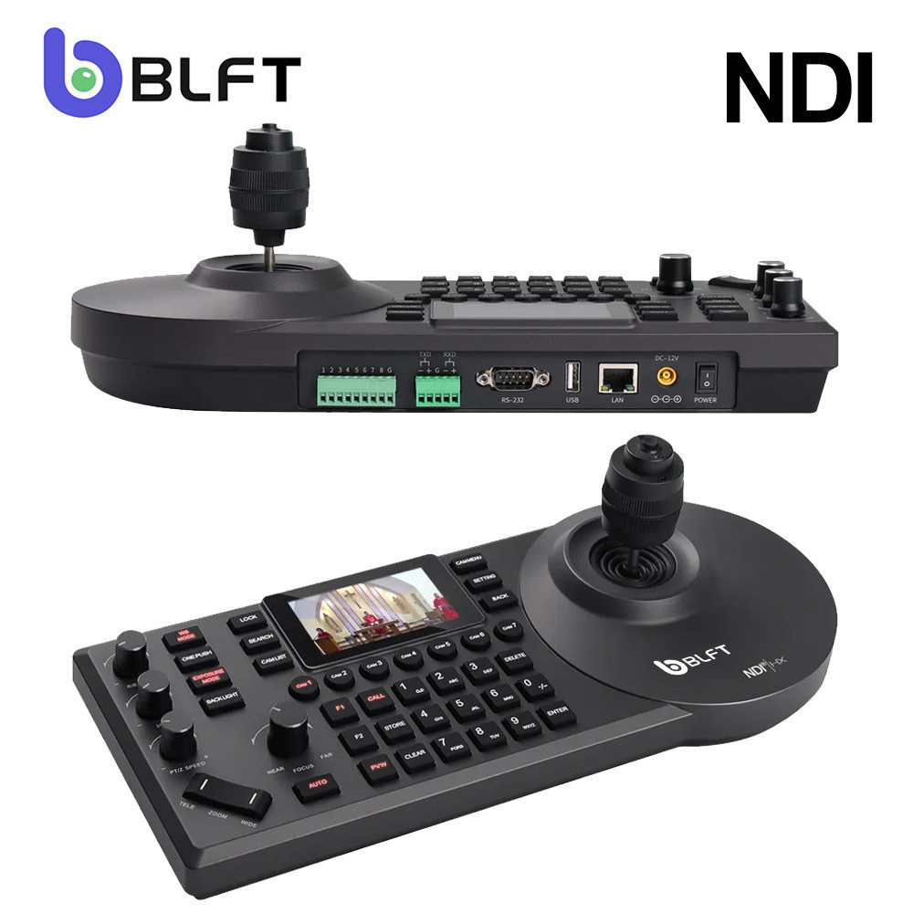 Jual 4D Joystick Keyboard NDI POE PTZ Controller 3'' LCD Screen Real ...